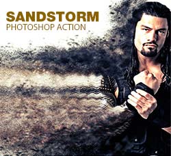 极品PS动作－沙尘抽离(新版/含高清视频教程)：SandStorm Photoshop Action